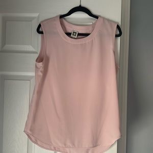 Anne Klein pink short sleeve blouse